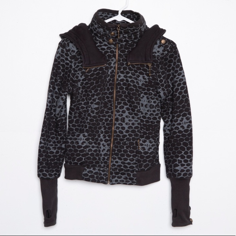 Unique Motorcycle jacket hoodie with nice hardware